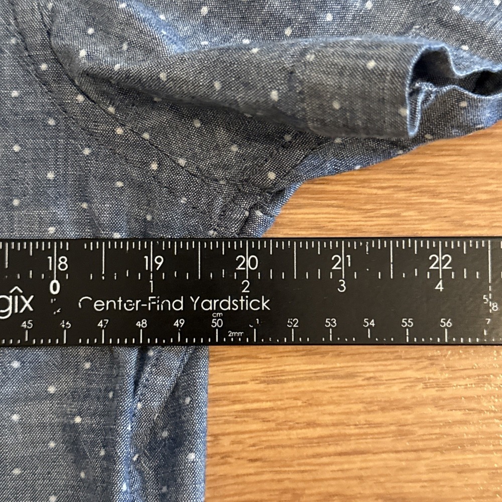 Bonobos Fit To Go Places Shirt Men's Medium (Short) Tailored Fit Blue Polka Dot - Picture 3 of 7